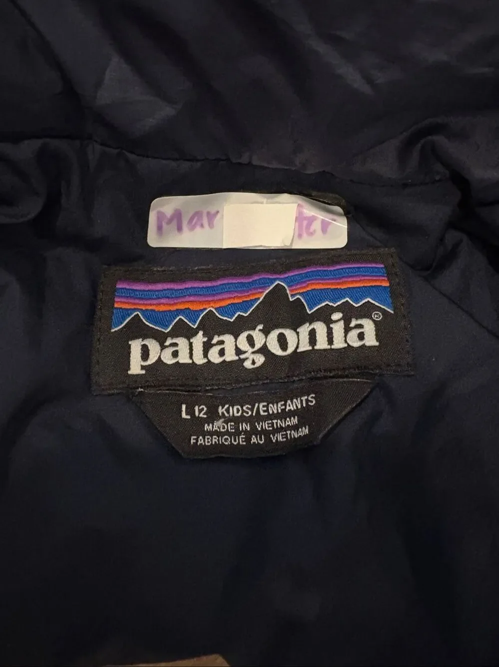 Patagonia Kids Nano Puff Brick Quilt Jacket Blue Size L / 12 Flaw